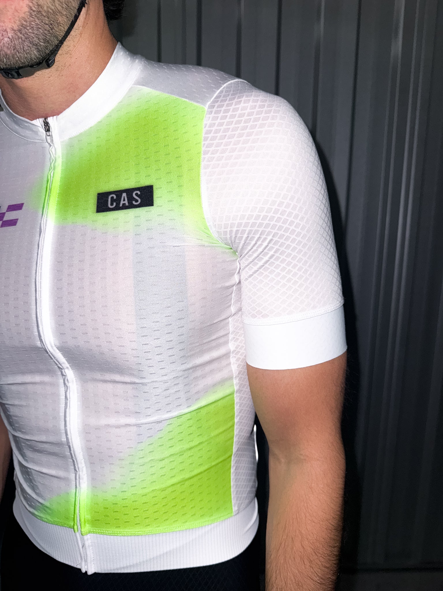 White Cycling Jersey