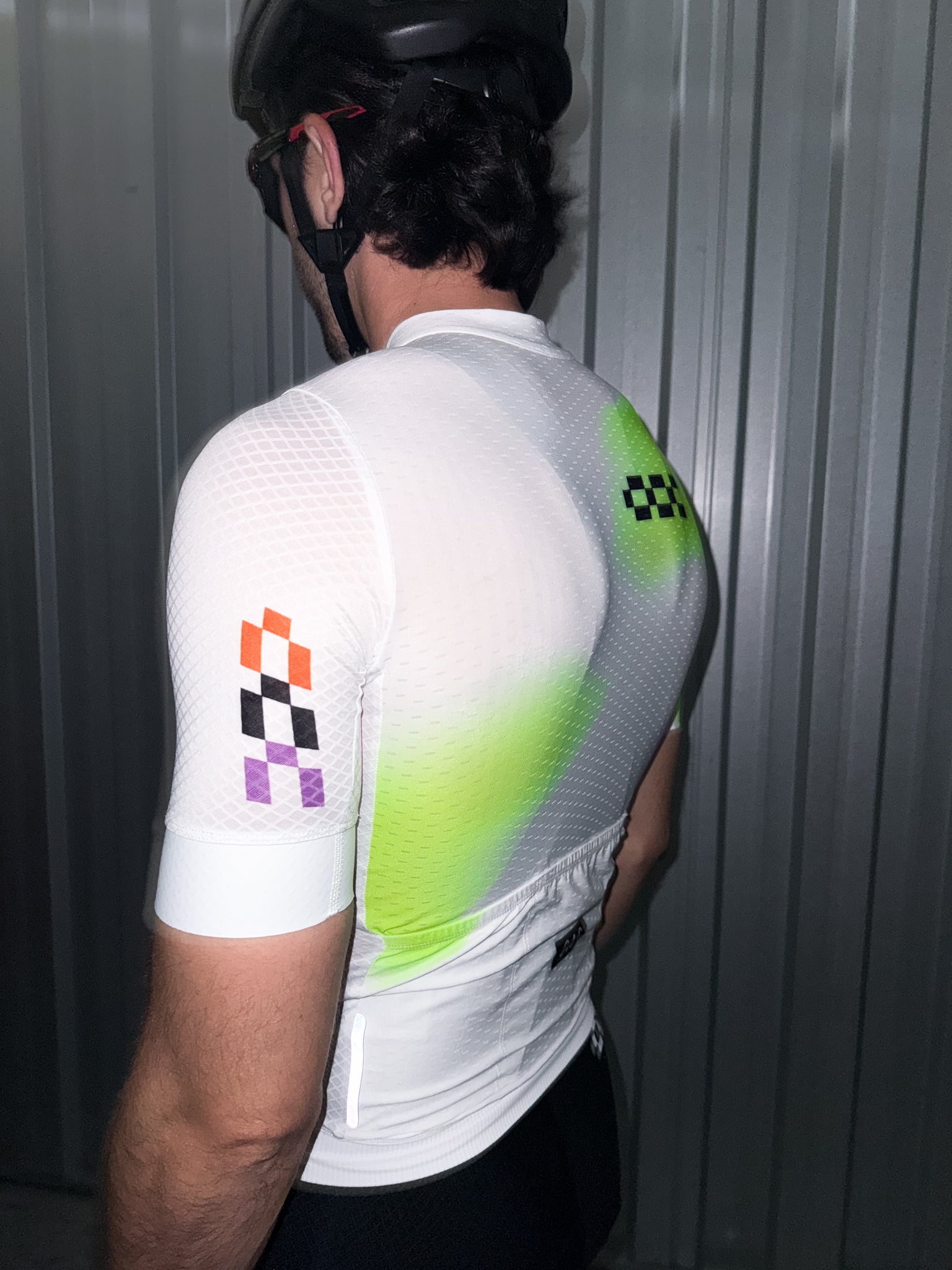 Neon White Cycling Jersey