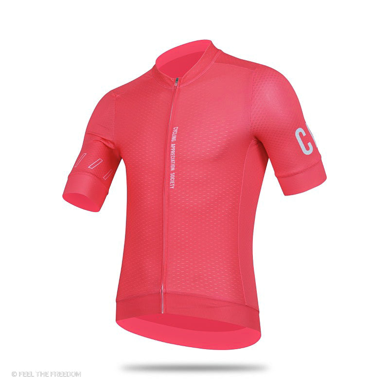 Mens pink hot sale cycling tops