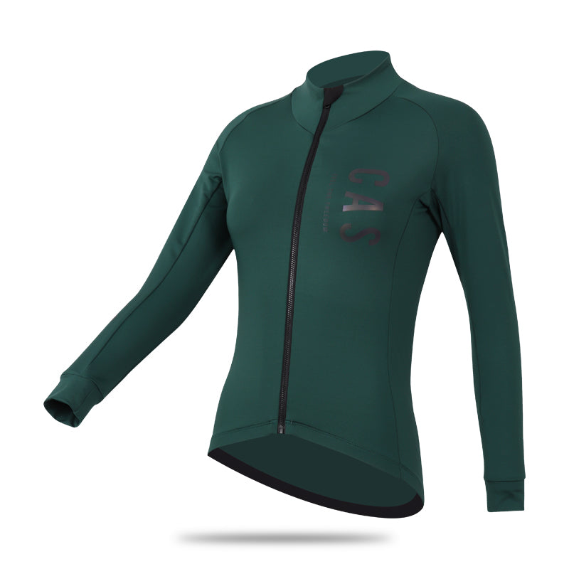 Women's Forest Green LS Thermal Jersey